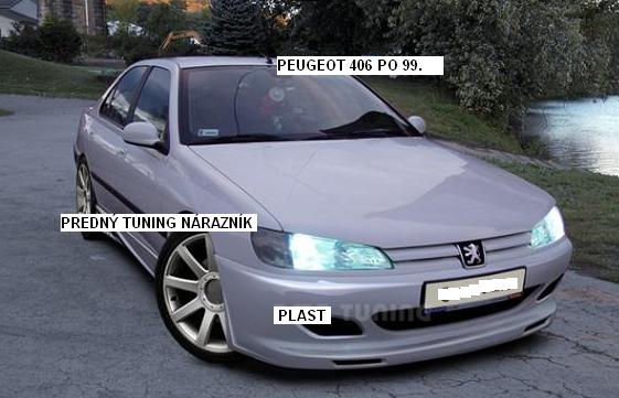 PEUGEOT 406 96-99:SEDAN-COMBI:PREDNÝ NÁRAZNÍK STX. - Kliknutím na obrázok zatvorte -