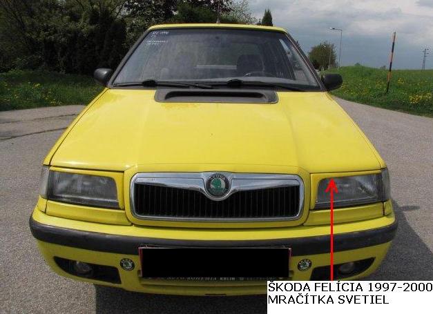 ŠKODA FELÍCIA 98-01:MRAČÍTKA PREDNÝCH SVETIEL MODEL 2 - Kliknutím na obrázok zatvorte -