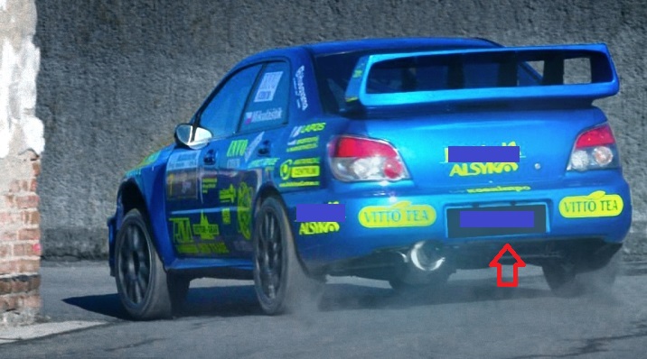 SUBARU IMPREZA :2003-2006:ZADNÝ NÁRAZNÍK WRX-6 - Kliknutím na obrázok zatvorte -