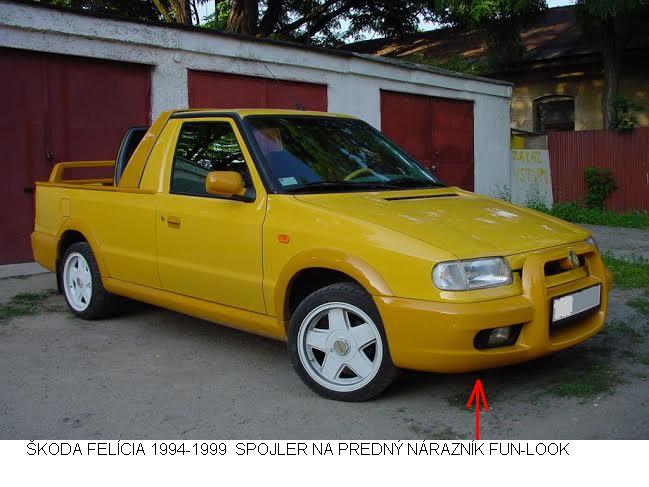 ŠKODA FELICIA 1994-99: SPOJLER NA PREDNÝ NÁRAZNÍK FUN-LOOK - Kliknutím na obrázok zatvorte -