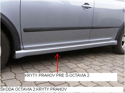 ŠKODA OCTAVIA 2:2004-2008/TOUR Kryty prahov plastové /Pár/ - Kliknutím na obrázok zatvorte -