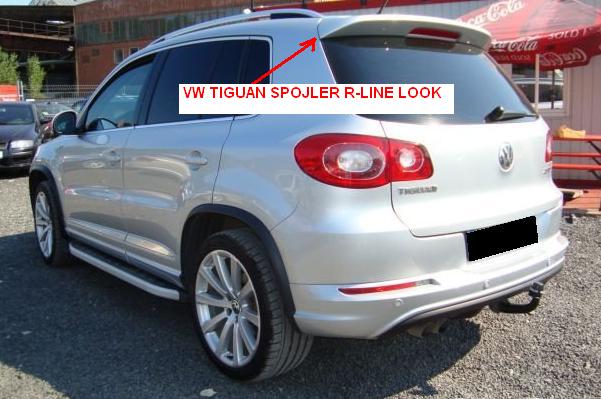 VW TIGUAN:Spojler-strieška R-LINE 2 LOOK - Kliknutím na obrázok zatvorte -