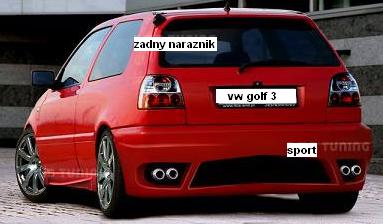 VW GOLF 3:ZADNÝ NÁRAZNÍK SPORT 1 - Kliknutím na obrázok zatvorte -