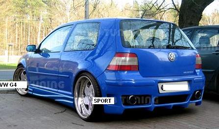 VW GOLF 4:ZADNÝ NÁRAZNÍK Riegerr LOOK - Kliknutím na obrázok zatvorte -