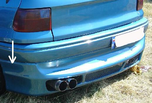 OPEL ASTRA F HB PO 1994r:Spojler na zadný nárazník RF - Kliknutím na obrázok zatvorte -