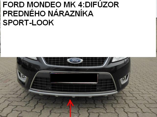 FORD MONDEO MK4:Sedan/Combi:Difúzor predného nárazníka:Titanium- - Kliknutím na obrázok zatvorte -
