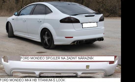 FORD MONDEO MK4 HB/Sedan:Spojler na zadný nárazník TITANIUM S-L - Kliknutím na obrázok zatvorte -