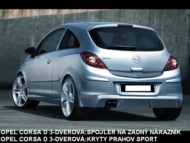 OPEL CORSA D SPOJLER NA ZADNÝ NÁRAZNÍK S-LINE - Kliknutím na obrázok zatvorte -