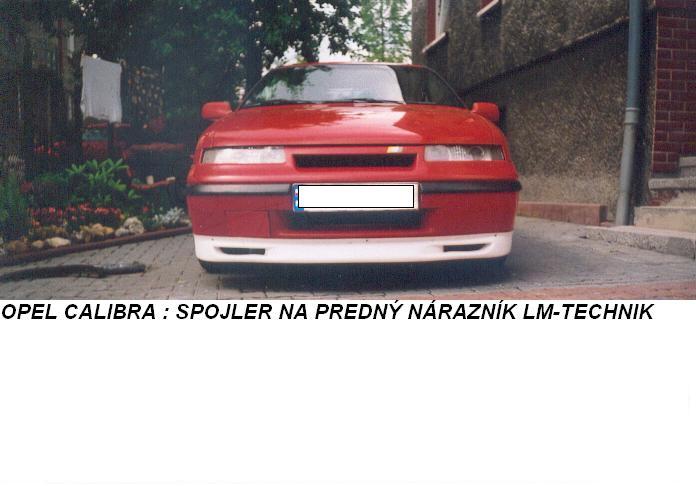 OPEL CALIBRA:SPOJLER NA PREDNÝ NÁRAZNÍK LM-TECHNIK - Kliknutím na obrázok zatvorte -