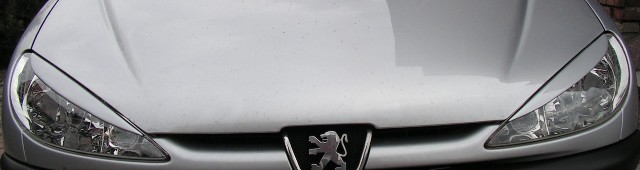 PEUGEOT 206:MRAČÍTKA PREDNÝCH SVETIEL PLAST ABS - Kliknutím na obrázok zatvorte -