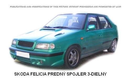 ŠKODA FELICIA:SPOJLER NA PREDNY NÁRAZNÍK 3-DIELNY - Kliknutím na obrázok zatvorte -