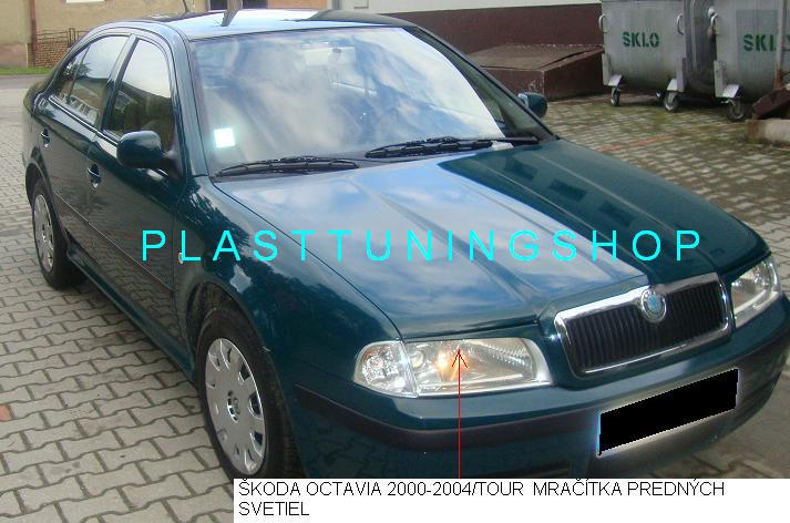 ŠKODA OCTAVIA 1:2000-2004 TOUR:Mračítka predných svetiel VT-1 - Kliknutím na obrázok zatvorte -