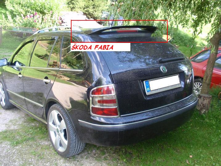 ŠKODA FABIA 1 COMBI:SPOJLER /STRIEŠKA/ NA ZADNÚ KAPOTU CZ-3 - Kliknutím na obrázok zatvorte -