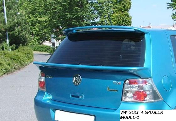 VW GOLF 4 HB:Spojler do stredu zadnej kapoty:KRIDLO Typ-2 - Kliknutím na obrázok zatvorte -
